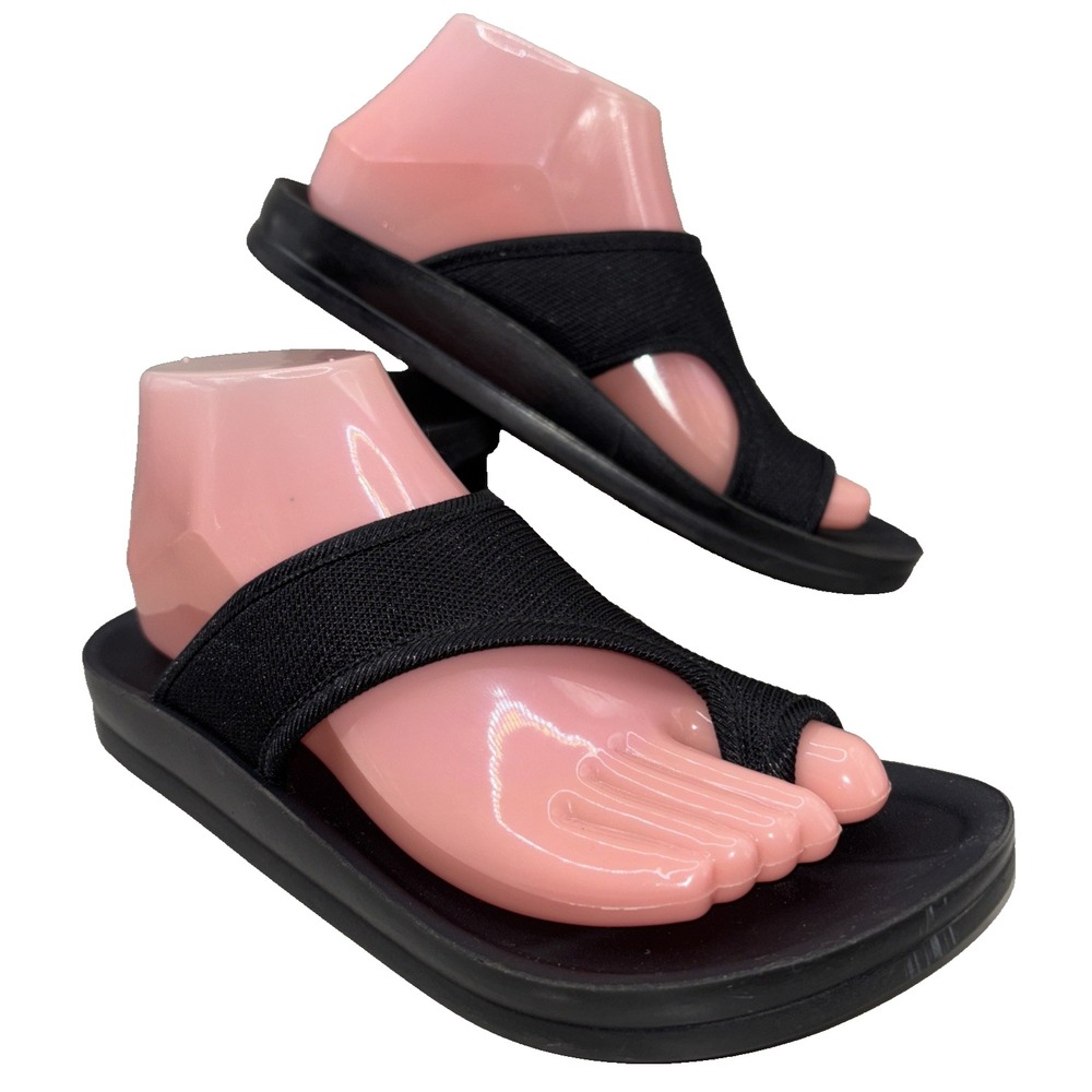 Aerothotic Aster Split Toe Sandals‎ Black Women's EU38 US7 Beach Athleisure Vaca